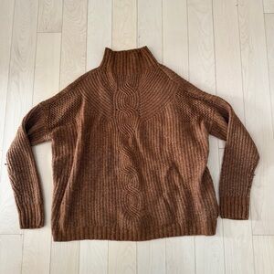 Maurices Camel Brown Mock Neck Sweater
